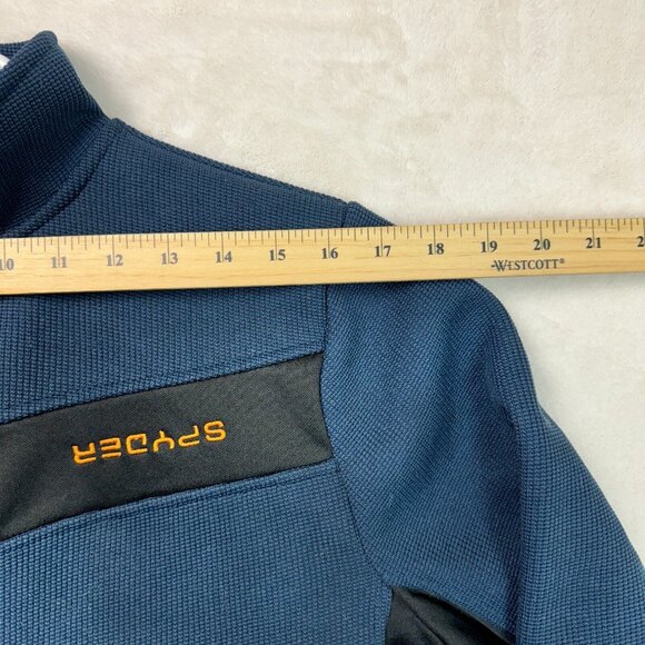 Spyder Jacket Full Zip Long Sleeve Blue Activewear Men's Size XXL (Logo ERROR) - Picture 8 of 12